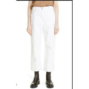 fabiana filippi loose fit Silver beaded cuff jeans Size 4 / XS